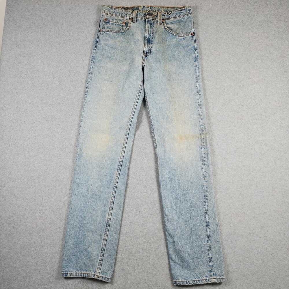 Vintage Levis Jeans 31x34 (Actual 29x33) Blue 505 Straight Leg Made in USA 90s